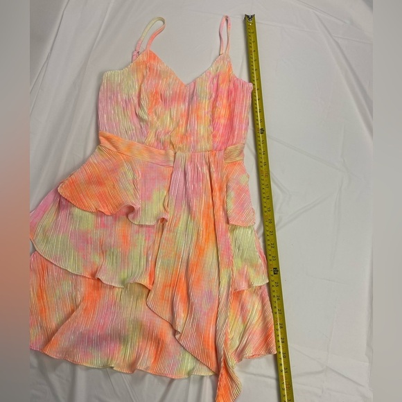 NWT 4S13NNA Multicolor Shay Pleated Tie-Dye Mini Dress – Lined (Size S) - Picture 2 of 12